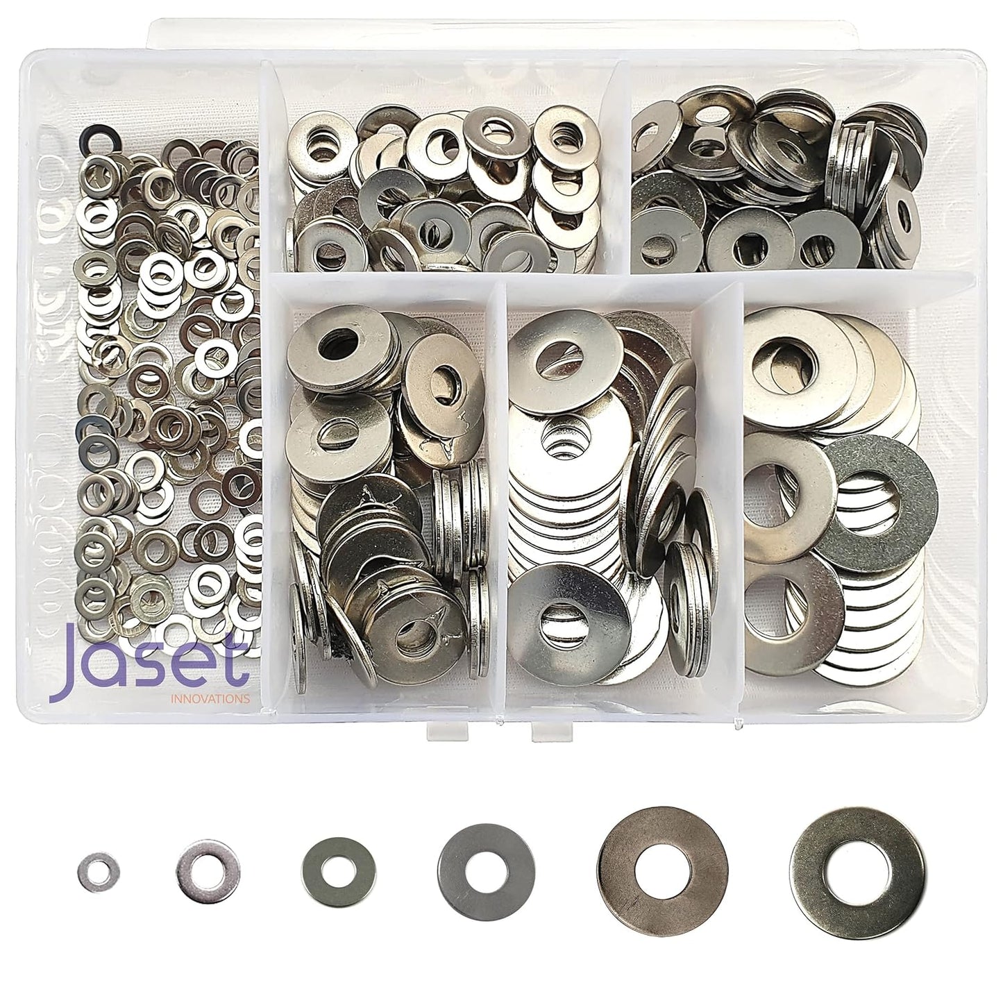 Plain Flat Washers (304 Grade) - 300pcs