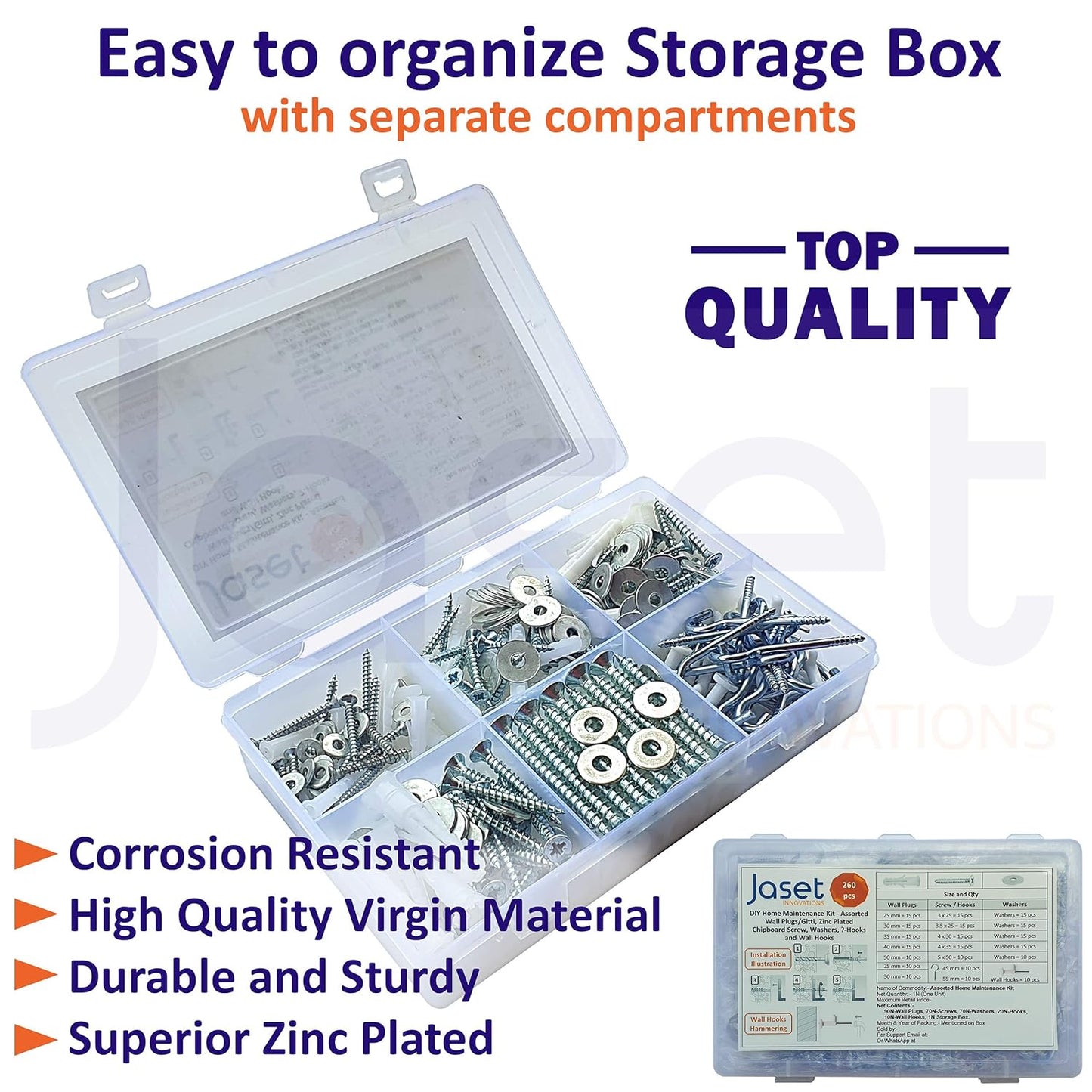 DIY Home Maintenance Kit - 260pcs